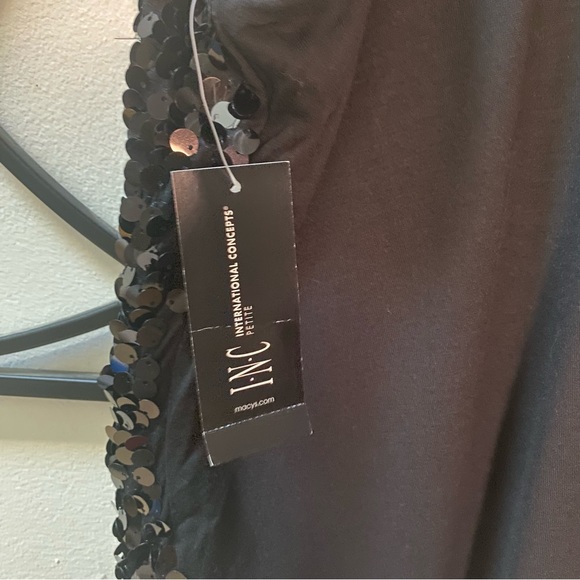 INC petite sequins tank top - Picture 5 of 7